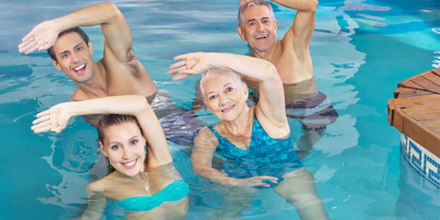 Аквааэробика в санатории «Боржава»